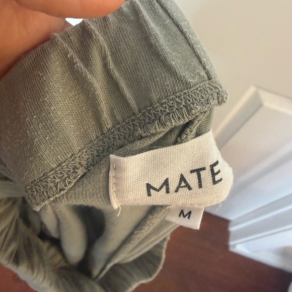 MATE the Label Sage Green Wide-Leg Pajama Pants - Picture 2 of 2